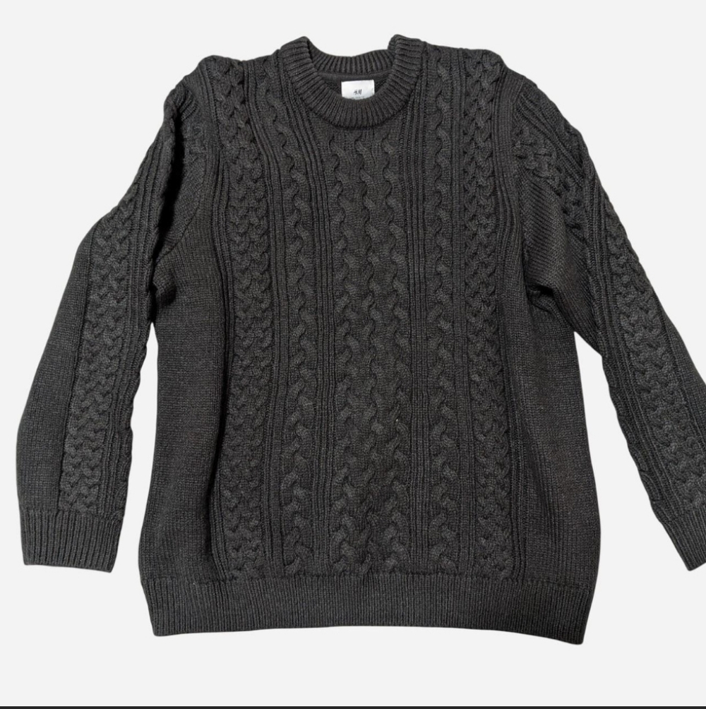 Men Heavyweight Cable Knit Sweater
